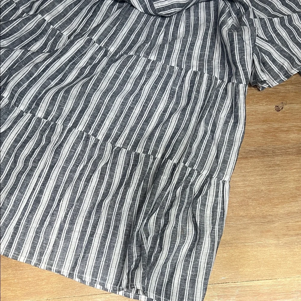 Terra & Sky Navy and White Striped Blouse - Picture 5 of 7